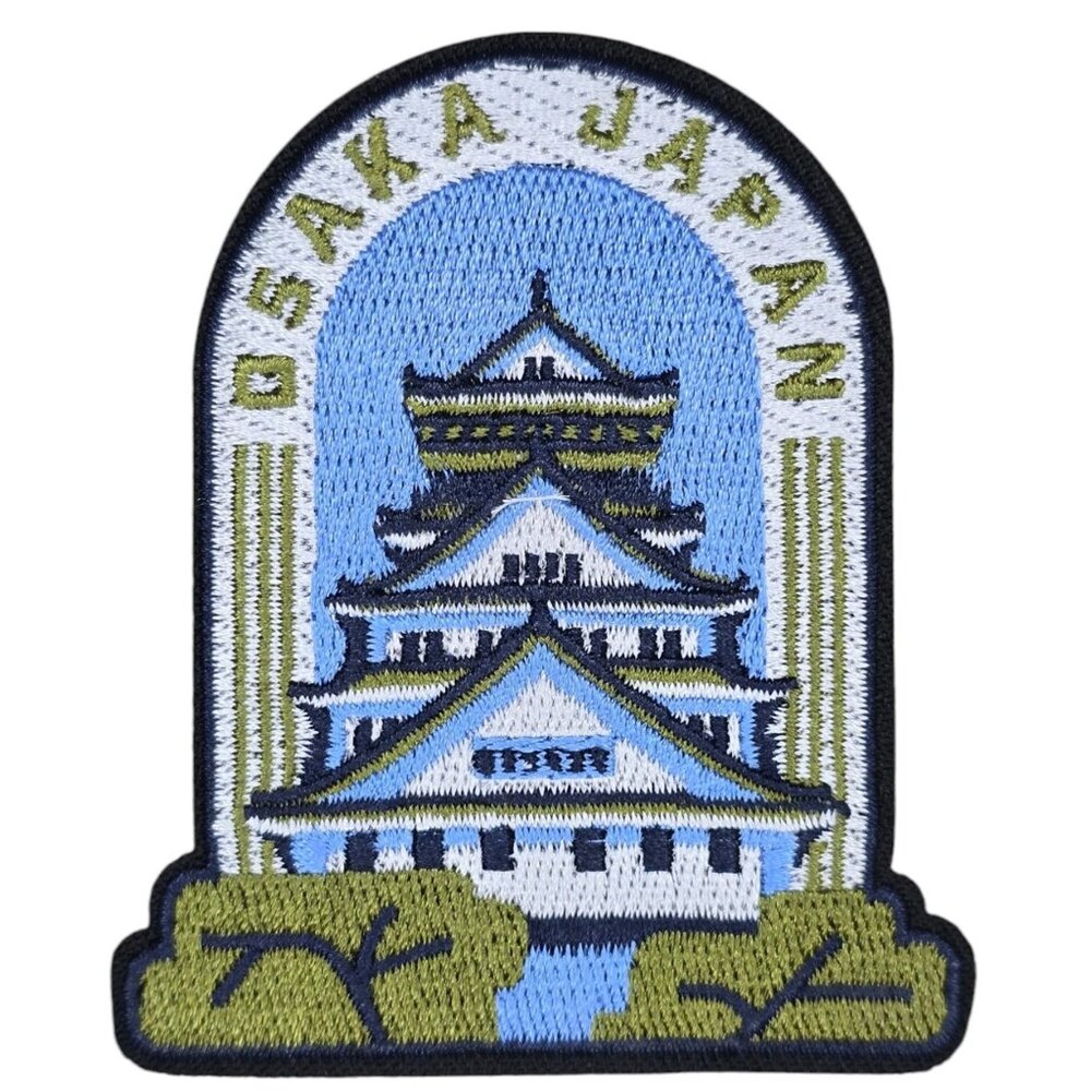 3/$15: OSAKA JAPAN PREFECTURE IRON ON ADVENTURE TRAVEL PATCH